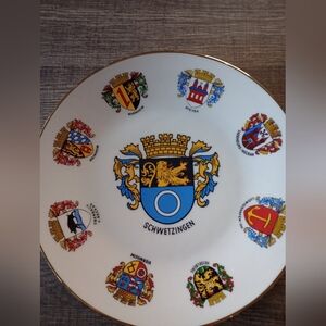 Vintage Schwetzingen Crest Decorative Plate